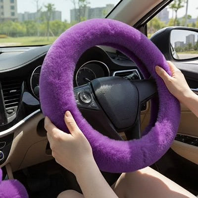 Premium Leather Steering Wheel Cover