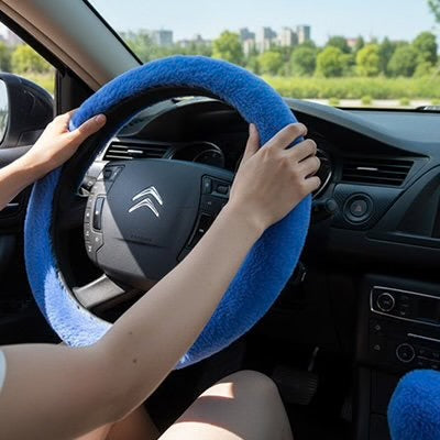 Premium Leather Steering Wheel Cover