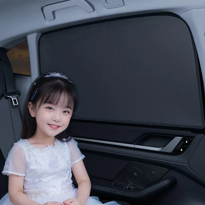 Magnetic Car Side Window Sun Shade, UV Protection Privacy Curtain