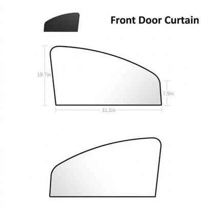 Magnetic Car Side Window Sun Shade, UV Protection Privacy Curtain