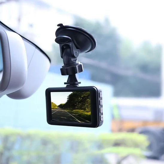 Compact HD Car Dash Camera with Night Vision and Continuous Recording