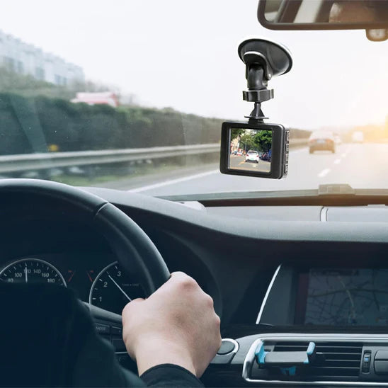 Compact HD Car Dash Camera with Night Vision and Continuous Recording