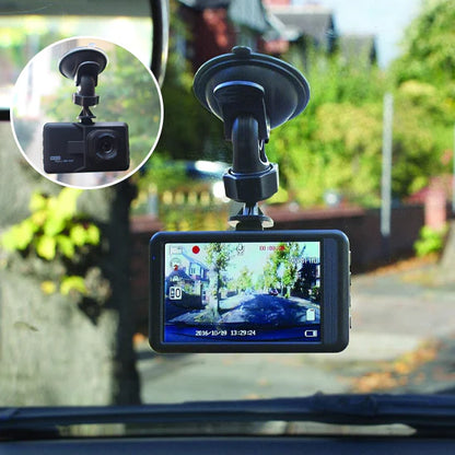 Compact HD Car Dash Camera with Night Vision and Continuous Recording