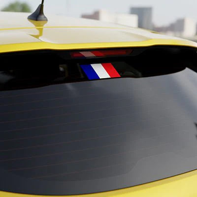 Car Sticker Tricolor Flag Durable Vinyl