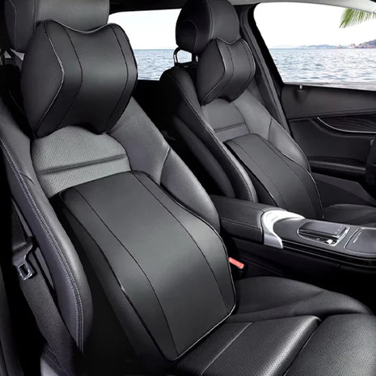 Car Lumbar Cushion and Pillow, Memory Foam Support
