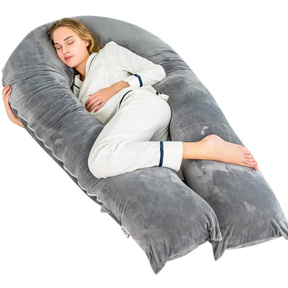 Ergonomic Full Body Pillow with Soft Support for Comfortable Sleep