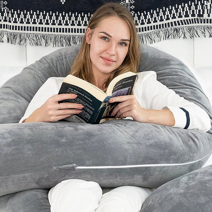 Ergonomic Full Body Pillow with Soft Support for Comfortable Sleep