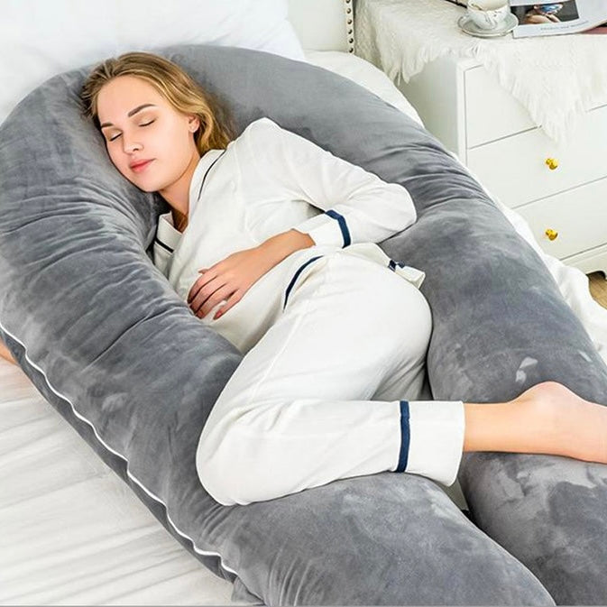 Ergonomic Full Body Pillow with Soft Support for Comfortable Sleep