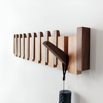 Foldable Wall Hook Rack with Magnetic Design