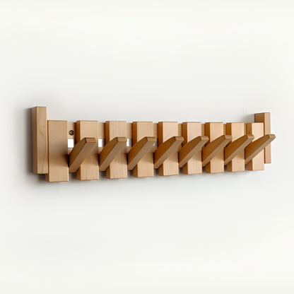 Foldable Wall Hook Rack with Magnetic Design