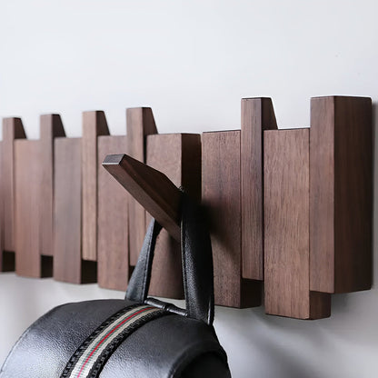 Foldable Wall Hook Rack with Magnetic Design
