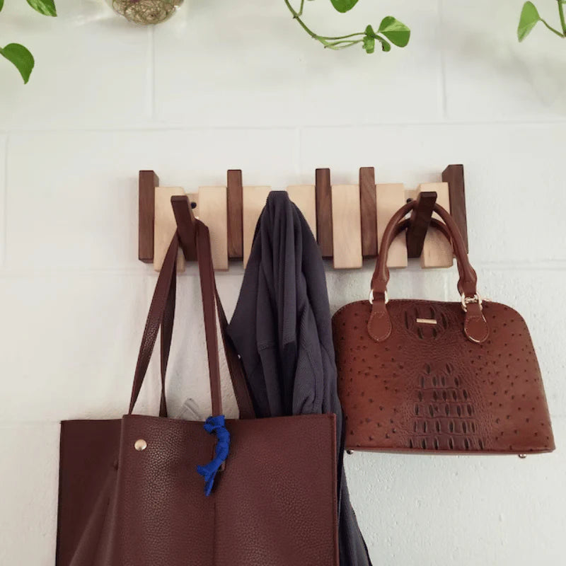 Foldable Wall Hook Rack with Magnetic Design