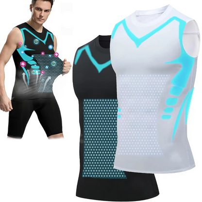 Breathable Shaping Vest with Flexible Compression Design for Men