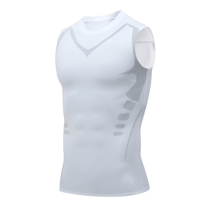 Breathable Shaping Vest with Flexible Compression Design for Men