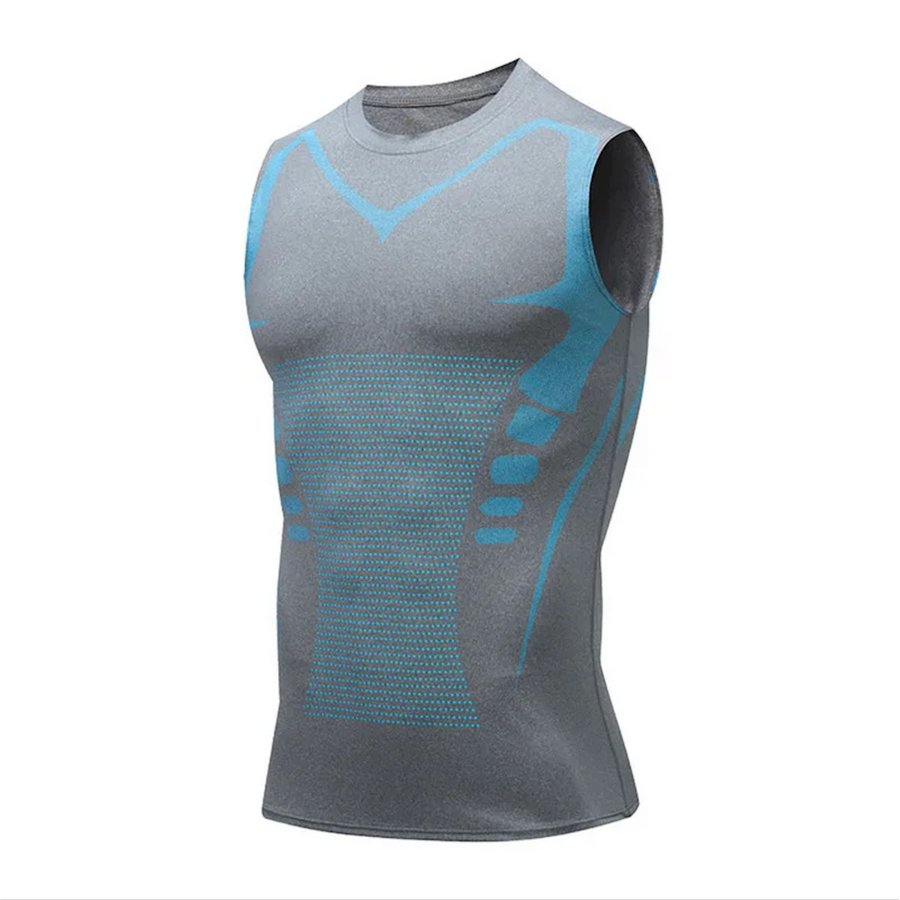 Breathable Shaping Vest with Flexible Compression Design for Men
