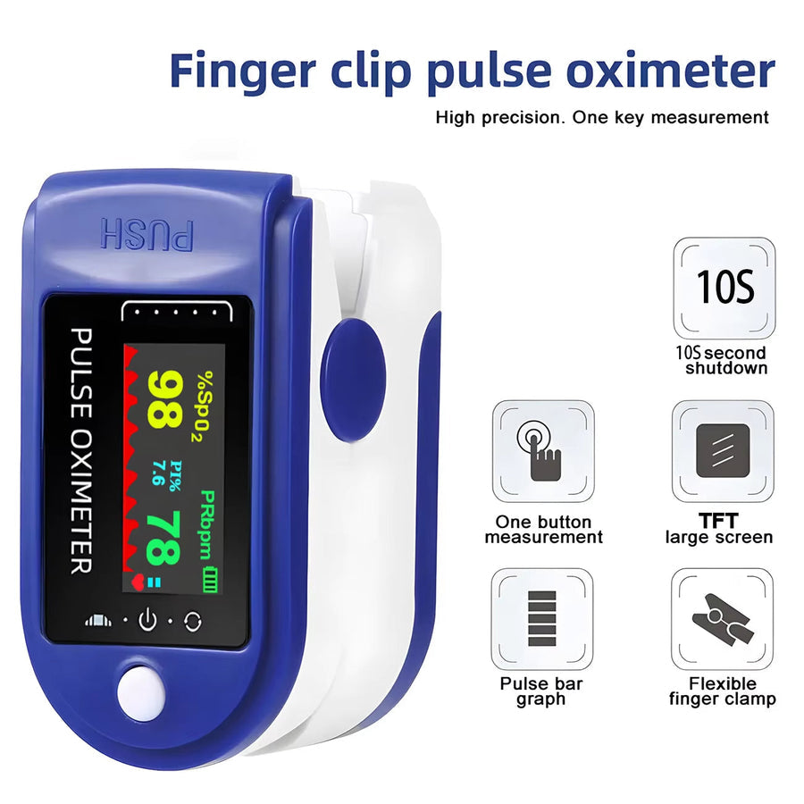 Digital Fingertip Pulse Reader with LED Display