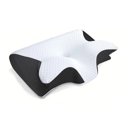 Ergonomic Memory Foam Pillow with Contoured Support Design