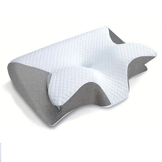 Ergonomic Memory Foam Pillow with Contoured Support Design