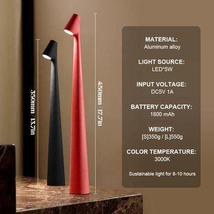 Nordic Minimalist Design Wireless LED Ambient Reading Lamp