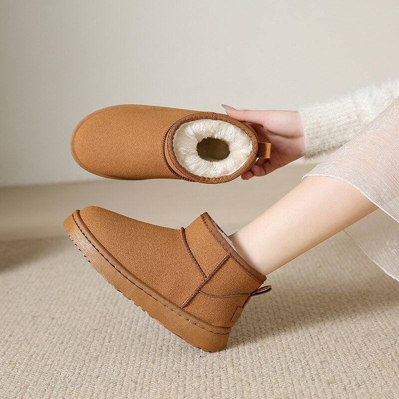 Mini Boots with Sheepskin Lining