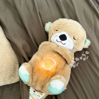 Battery Powered Plush Bear with Breathing and Sound Effects