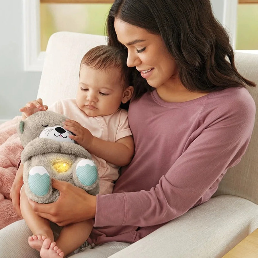 Battery Powered Plush Bear with Breathing and Sound Effects