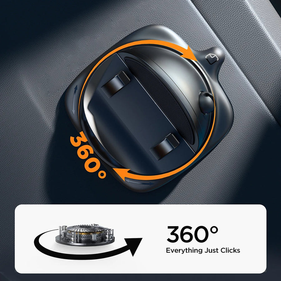 Rotating Car Phone Holder with 360 Degree Adjustable Viewing Angle