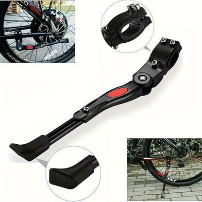 Adjustable Bicycle Kickstand, Robust Side Support for Stable Parking