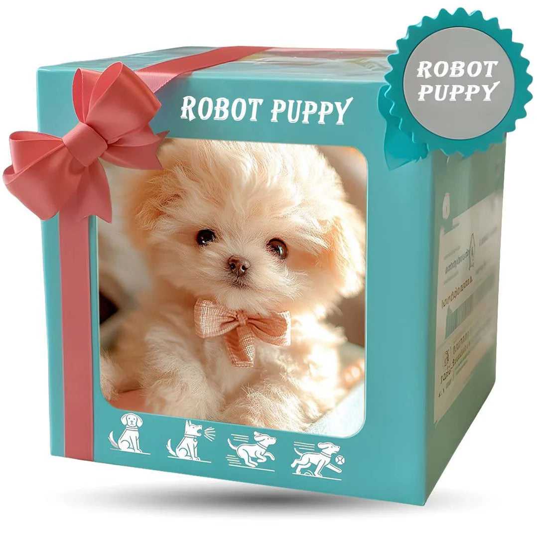 Interactive Plush Robotic Puppy with Touch Activated Movement