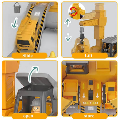 Construction Vehicle Toy Set with Screwdriver for Kids