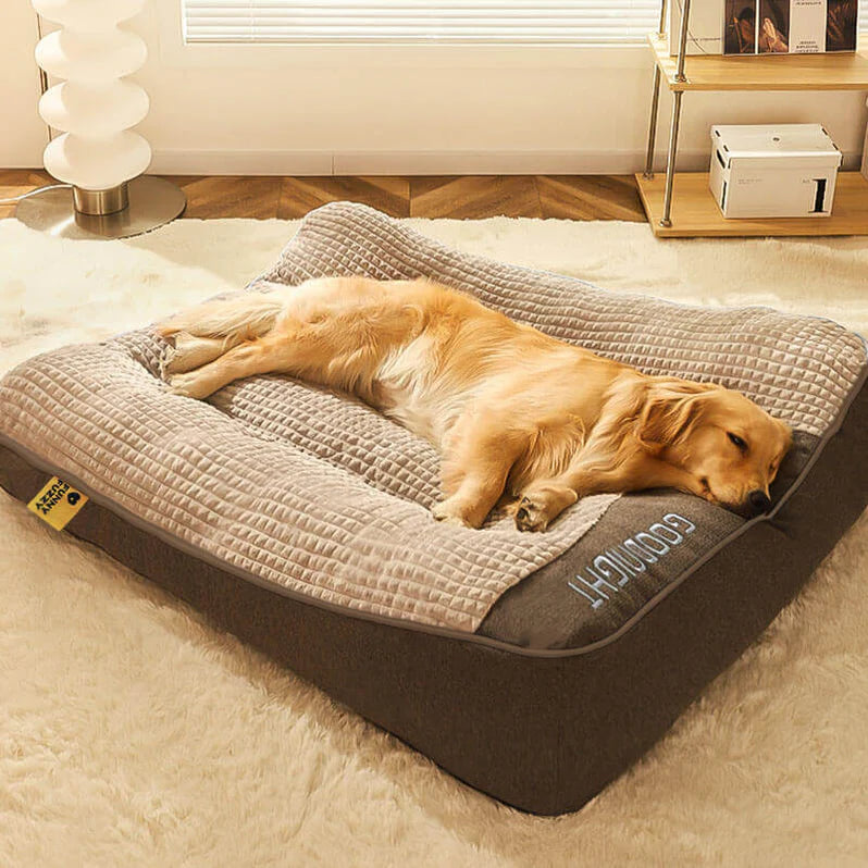 Orthopedic Dog Bed with Head Pillow, Luxury Comfort Support