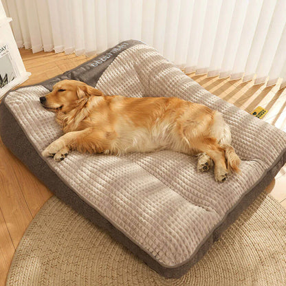 Orthopedic Dog Bed with Head Pillow, Luxury Comfort Support