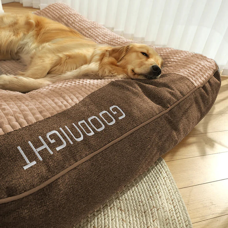 Orthopedic Dog Bed with Head Pillow, Luxury Comfort Support