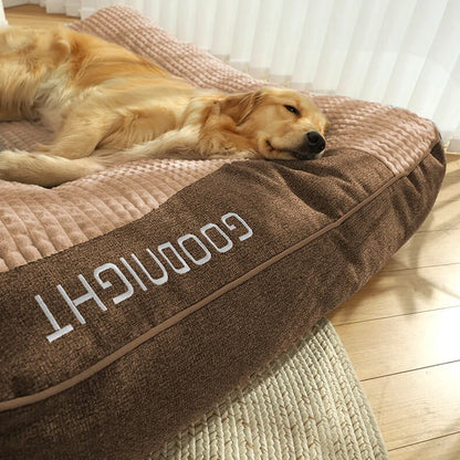 Orthopedic Dog Bed with Head Pillow, Luxury Comfort Support