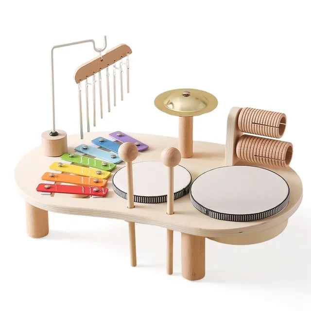 Music Station Wooden Musical Toy Set for Kids
