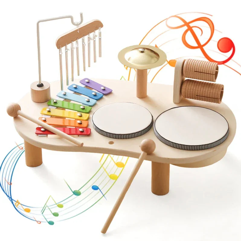 Music Station Wooden Musical Toy Set for Kids