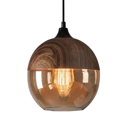 Scandinavian Glass Pendant Light, Adjustable Height Indoor Lighting