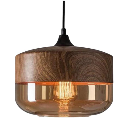 Scandinavian Glass Pendant Light, Adjustable Height Indoor Lighting