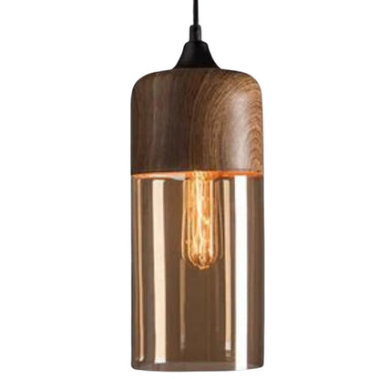 Scandinavian Glass Pendant Light, Adjustable Height Indoor Lighting