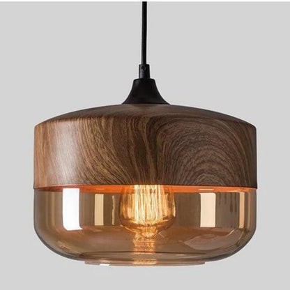 Scandinavian Glass Pendant Light, Adjustable Height Indoor Lighting