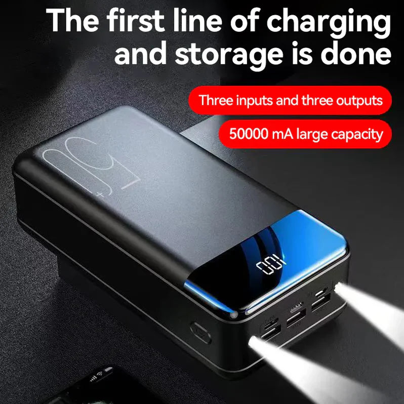 Power Bank Portable Charger 50000 mAh with LED Indicator