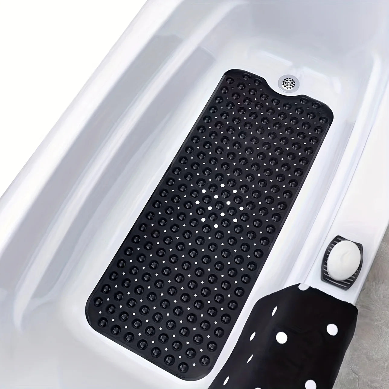 Non Slip Bath Mat XL, Extra Long Anti Skid Shower and Bathtub Mat