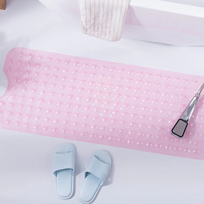 Non Slip Bath Mat XL, Extra Long Anti Skid Shower and Bathtub Mat