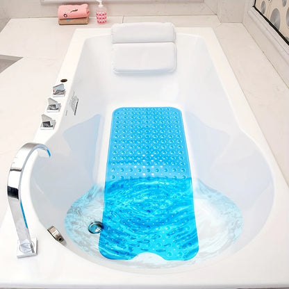 Non Slip Bath Mat XL, Extra Long Anti Skid Shower and Bathtub Mat