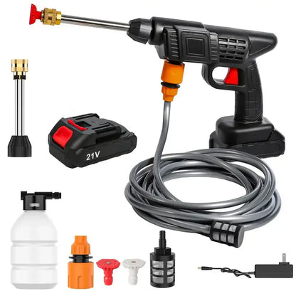 Cordless Lithium Battery Pressure Washer with Adjustable Spray Nozzle