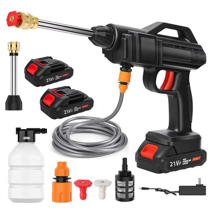 Cordless Lithium Battery Pressure Washer with Adjustable Spray Nozzle