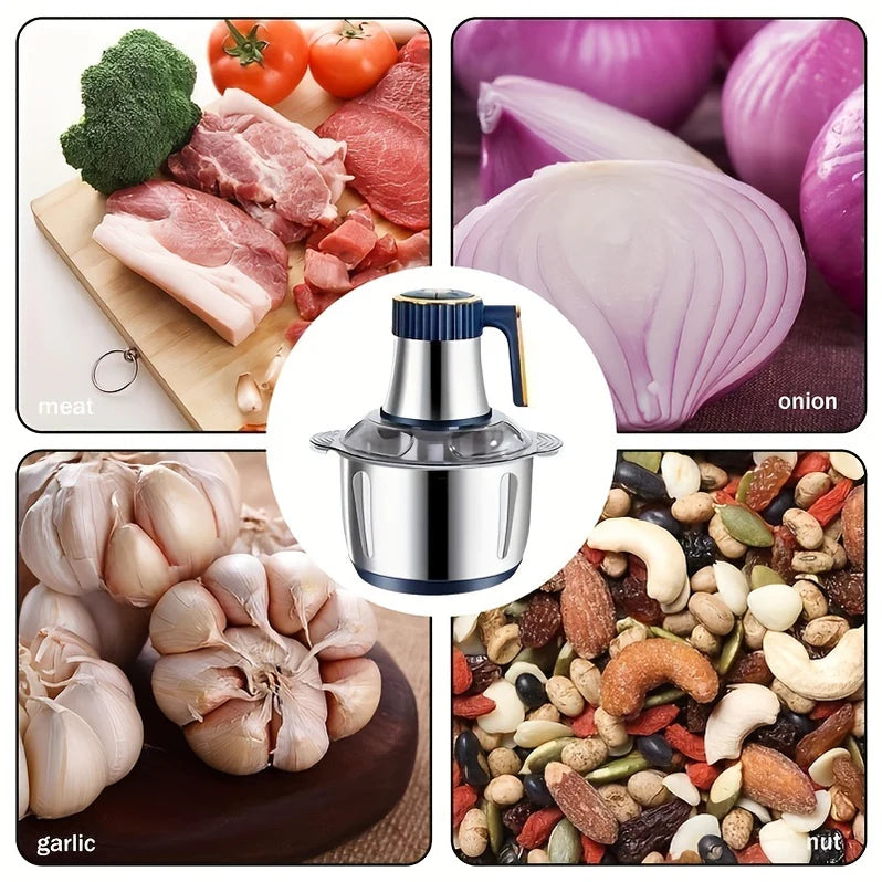 Stainless Steel Meat And Vegetable Chopper, Multifunction Kitchen Machine
