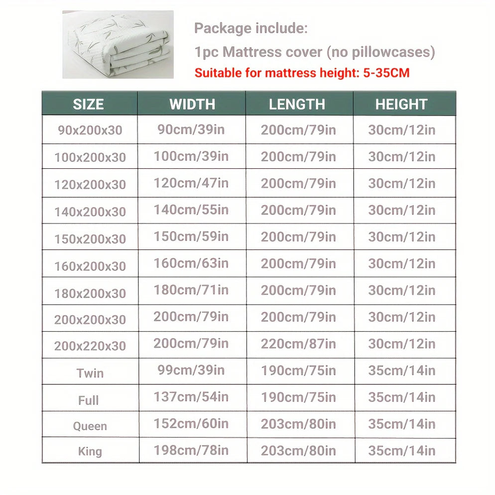 BambooCool Mattress Protector Cooling and Breathable Sleep Comfort