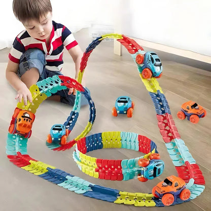 Magnetic Car Track Toy for Kids Learning Play