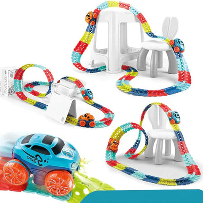 Magnetic Car Track Toy for Kids Learning Play